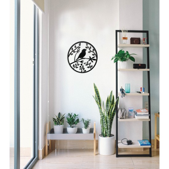 DAİRE KUŞ METAL DUVAR TABLOSU DAİRE KUŞ METAL DUVAR TABLOSU