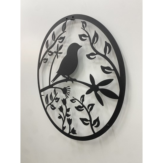 DAİRE KUŞ METAL DUVAR TABLOSU DAİRE KUŞ METAL DUVAR TABLOSU