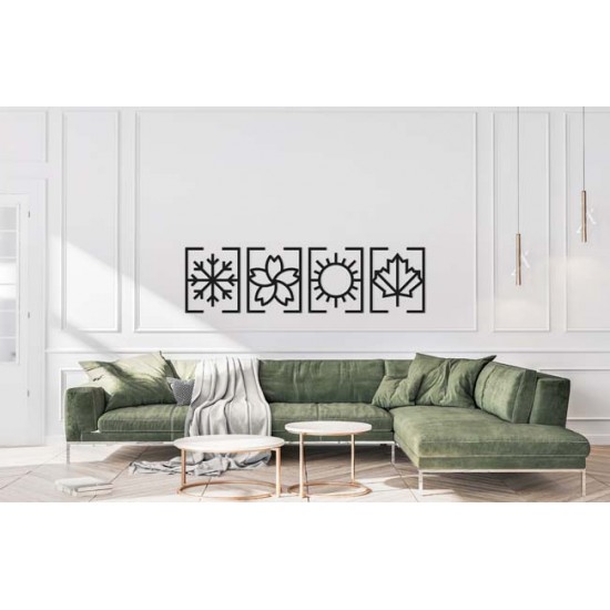 4 MEVSİM METAL DUVAR TABLOSU 4 MEVSİM METAL DUVAR TABLOSU