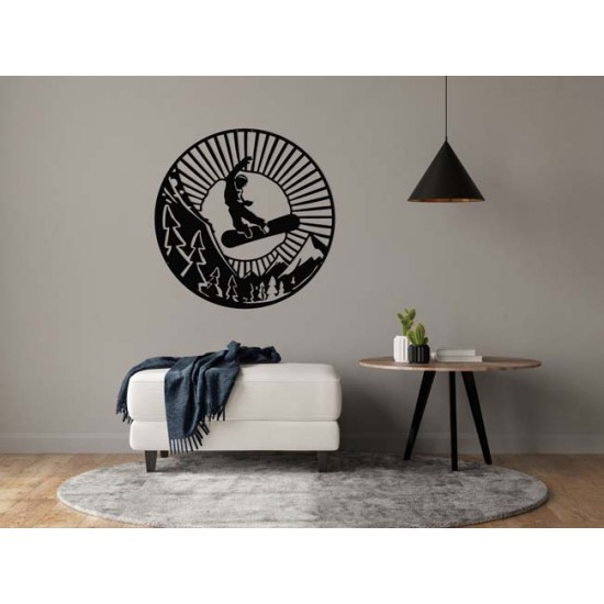 SNOWBORD METAL DUVAR TABLOSU SNOWBORD METAL DUVAR TABLOSU